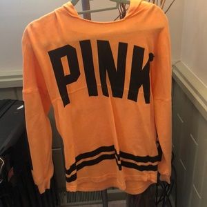 PINK black and yellow hoodie